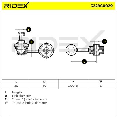 Stabilisator Stange RIDEX 3229S0029 3229S0029 - foto 6