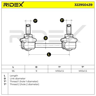 Stabilisator Stange RIDEX 3229S0439 3229S0439 - foto 5