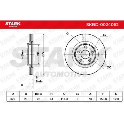 Bremsscheibe Stark SKBD-0024062 SKBD-0024062 - foto 8