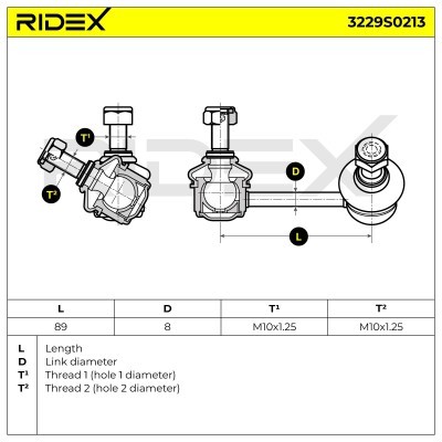 Stabilisator Stange RIDEX 3229S0213 3229S0213 - foto 7