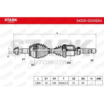 Antriebswelle Stark SKDS-0210534 SKDS-0210534 - foto 14