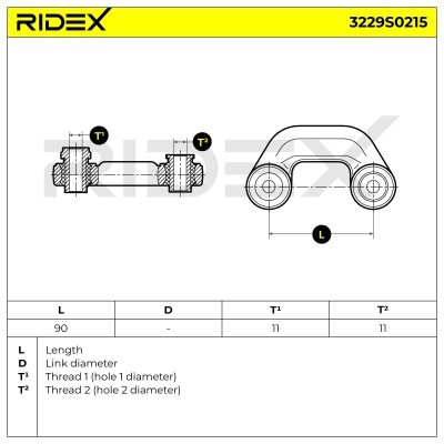 Stabilisator Stange RIDEX 3229S0215 3229S0215 - foto 5