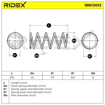 Fahrwerksfeder RIDEX 188C0013 188C0013 - foto 7