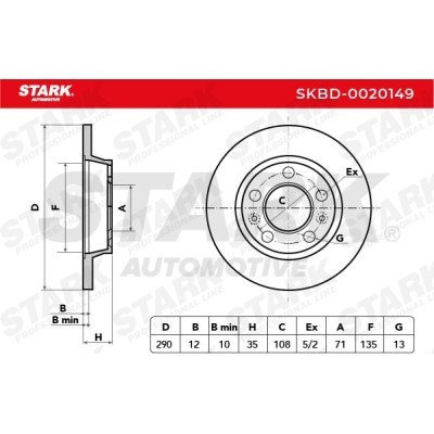 Bremsscheibe Stark SKBD-0020149 SKBD-0020149 - foto 5