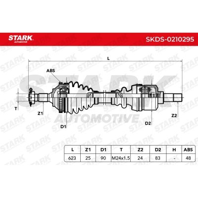 Antriebswelle Stark SKDS-0210295 SKDS-0210295 - foto 7