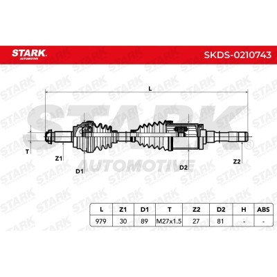 Antriebswelle Stark SKDS-0210743 SKDS-0210743 - foto 6