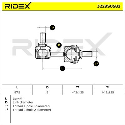 Stabilisator Stange RIDEX 3229S0582 3229S0582 - foto 6
