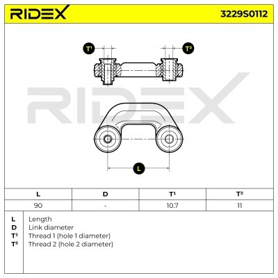 Stabilisator Stange RIDEX 3229S0112 3229S0112 - foto 5