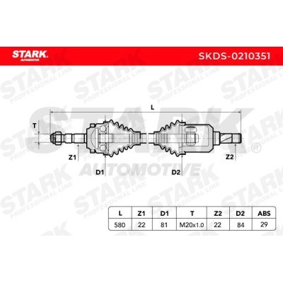 Antriebswelle Stark SKDS-0210351 SKDS-0210351 - foto 5