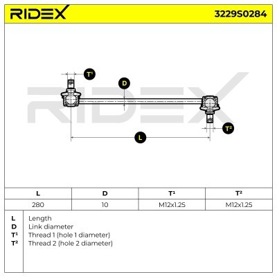Stabilisator Stange RIDEX 3229S0284 3229S0284 - foto 5