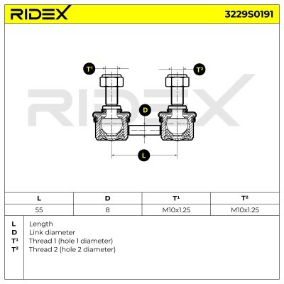 Stabilisator Stange RIDEX 3229S0191 3229S0191 - foto 6