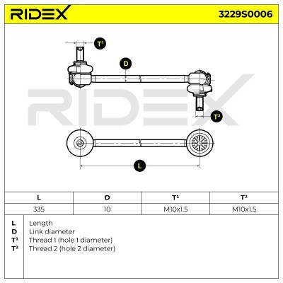 Stabilisator Stange RIDEX 3229S0006 3229S0006 - foto 5