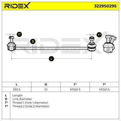 Stabilisator Stange RIDEX 3229S0295 3229S0295 - foto 5
