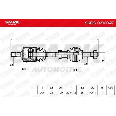 Antriebswelle Stark SKDS-0210047 SKDS-0210047 - foto 3