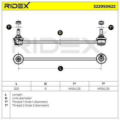 Stabilisator Stange RIDEX 3229S0622 3229S0622 - foto 5