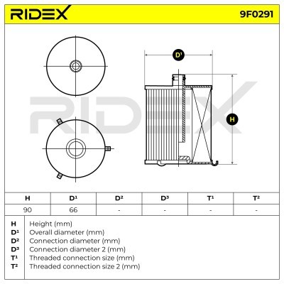 Kraftstofffilter RIDEX 9F0291 9F0291 - foto 5