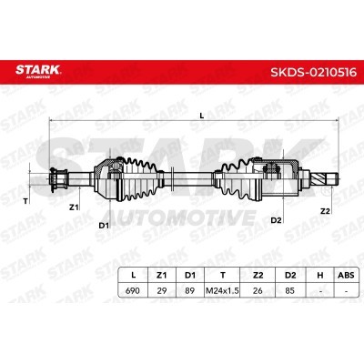 Antriebswelle Stark SKDS-0210516 SKDS-0210516 - foto 7