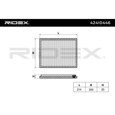 Filter, Innenraumluft RIDEX 424I0446 424I0446 - foto 5