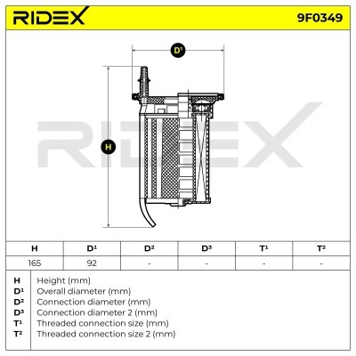Kraftstofffilter RIDEX 9F0349 9F0349 - foto 6