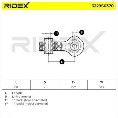 Stabilisator Stange RIDEX 3229S0370 3229S0370 - foto 5