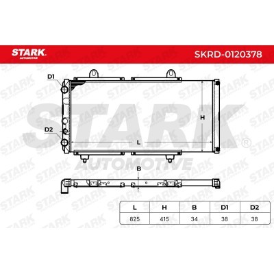 Kühler, Motorkühlung Stark SKRD-0120378 SKRD-0120378 - foto 4