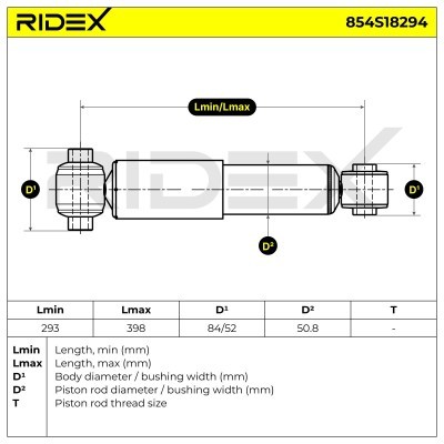Stoßdämpfer RIDEX 854S18294 854S18294 - foto 8