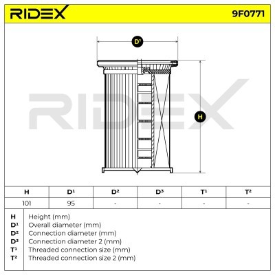 Kraftstofffilter RIDEX 9F0771 9F0771 - foto 5