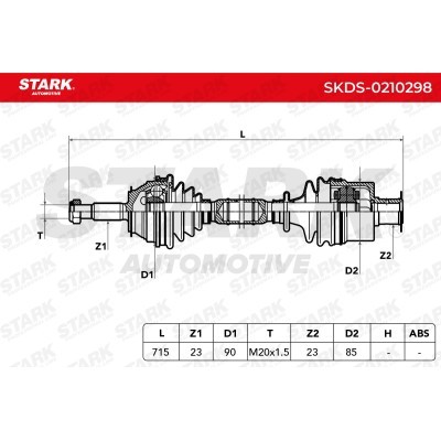Antriebswelle Stark SKDS-0210298 SKDS-0210298 - foto 7