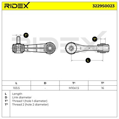 Stabilisator Stange RIDEX 3229S0023 3229S0023 - foto 5