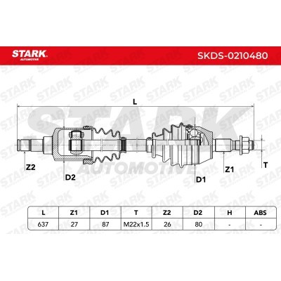 Antriebswelle Stark SKDS-0210480 SKDS-0210480 - foto 8
