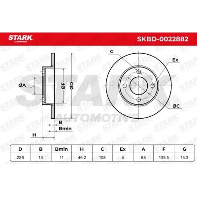 Bremsscheibe Stark SKBD-0022882 SKBD-0022882 - foto 5