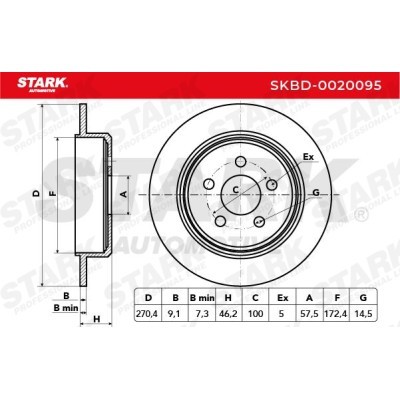 Bremsscheibe Stark SKBD-0020095 SKBD-0020095 - foto 4
