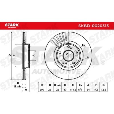 Bremsscheibe Stark SKBD-0020313 SKBD-0020313 - foto 5