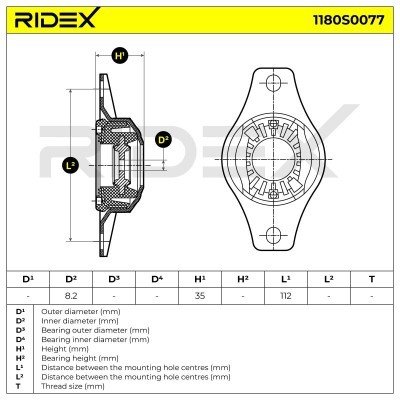 Stoßdämpferkissen Vorderachse RIDEX 1180S0077 1180S0077 - foto 5
