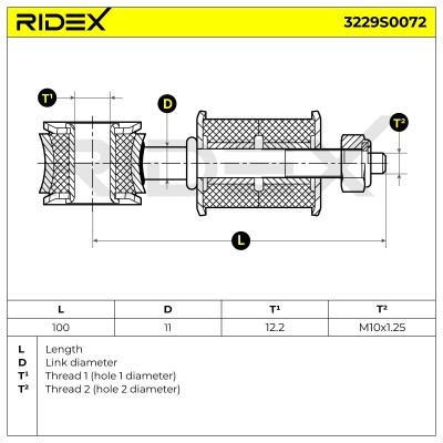 Stabilisator Stange RIDEX 3229S0072 3229S0072 - foto 6