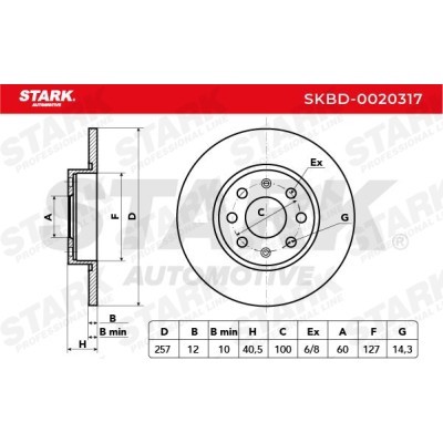 Bremsscheibe Stark SKBD-0020317 SKBD-0020317 - foto 5