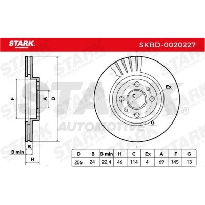Bremsscheibe Stark SKBD-0020227 SKBD-0020227 - foto 4