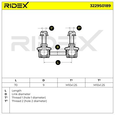 Stabilisator Stange RIDEX 3229S0189 3229S0189 - foto 6