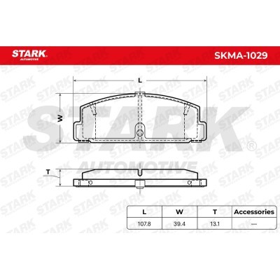 Bremsbeläge Satz Stark SKMA-1029 SKMA-1029 - foto 7