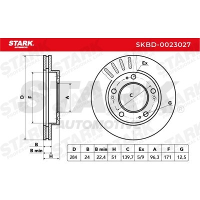 Bremsscheibe Stark SKBD-0023027 SKBD-0023027 - foto 3