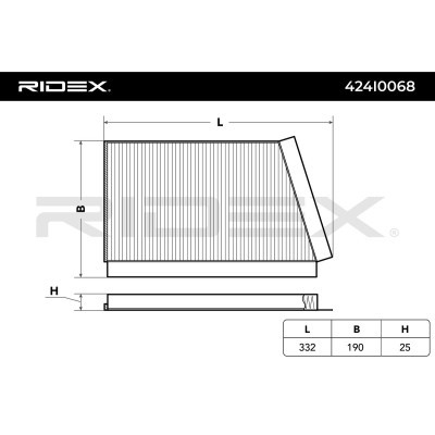 Filter, Innenraumluft RIDEX 424I0068 424I0068 - foto 2
