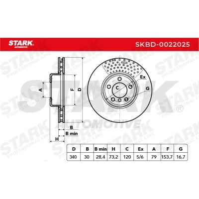 Bremsscheibe Stark SKBD-0022025 SKBD-0022025 - foto 3