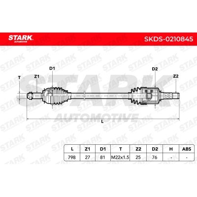 Antriebswelle Stark SKDS-0210845 SKDS-0210845 - foto 7