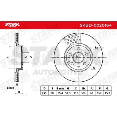 Bremsscheibe Stark SKBD-0020164 SKBD-0020164 - foto 5