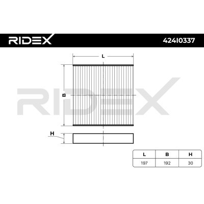 Filter, Innenraumluft RIDEX 424I0337 424I0337 - foto 6