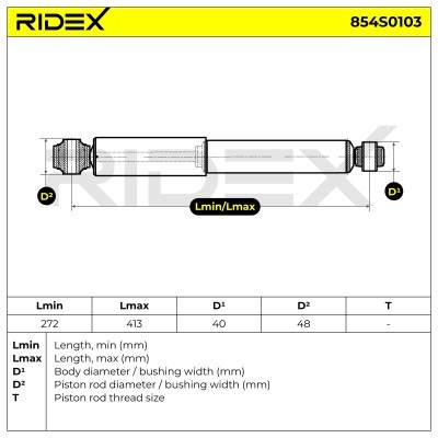 Stoßdämpfer RIDEX 854S0103 854S0103 - foto 7