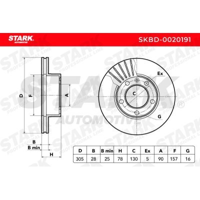Bremsscheibe Stark SKBD-0020191 SKBD-0020191 - foto 7