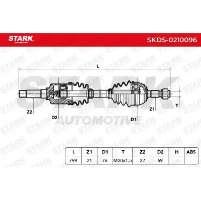 Antriebswelle Stark SKDS-0210096 SKDS-0210096 - foto 7