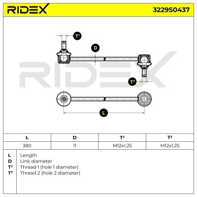 Stabilisator Stange RIDEX 3229S0437 3229S0437 - foto 11