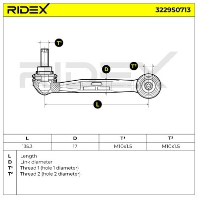 Stabilisator Stange RIDEX 3229S0713 3229S0713 - foto 5